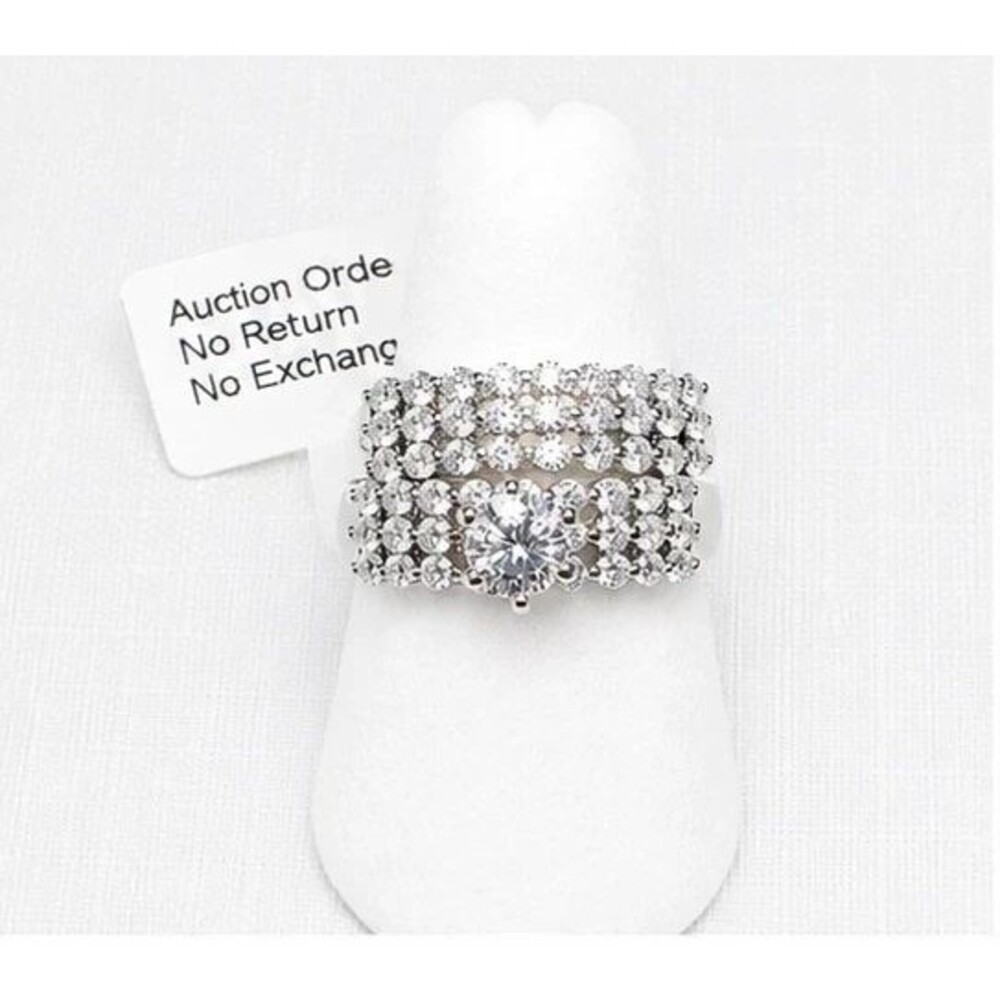 2 pc Ring Silver Plated